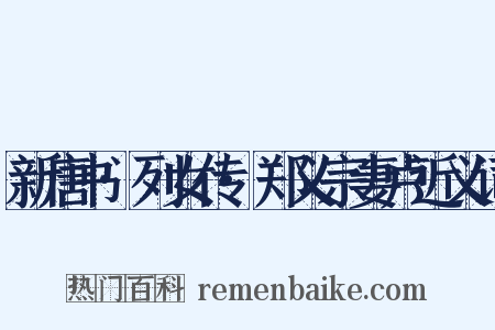新唐书·列女传·郑义宗妻卢近义词是什么意思的图片